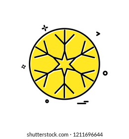 Snow flakes icon design vector