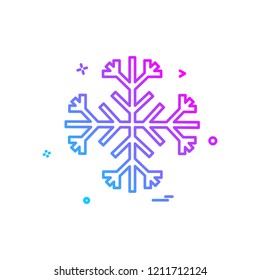 Snow flakes icon design vector
