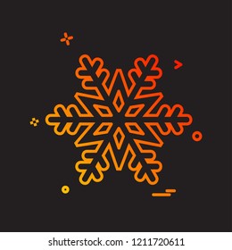 Snow flakes icon design vector