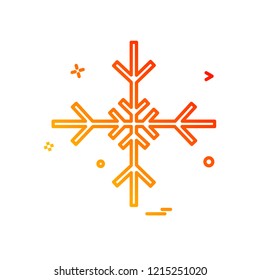 Snow flakes icon design vector