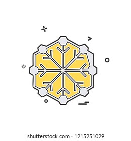Snow flakes icon design vector