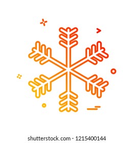 Snow flakes icon design vector