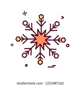Snow flakes icon design vector
