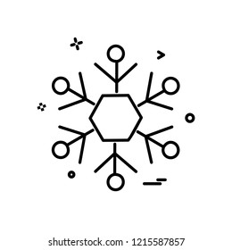 Snow flakes icon design vector