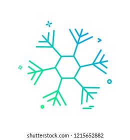 Snow flakes icon design vector