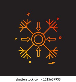 Snow flakes icon design vector