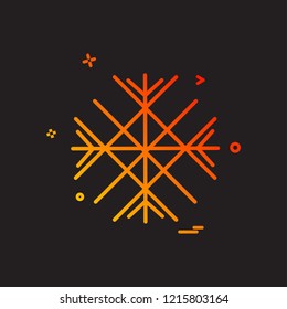 Snow flakes icon design vector