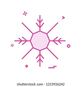 Snow flakes icon design vector