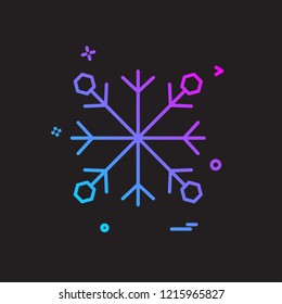 Snow flakes icon design vector