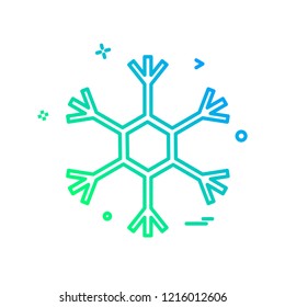 Snow flakes icon design vector