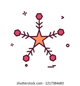 Snow flakes icon design vector