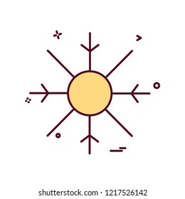 Snow flakes icon design vector
