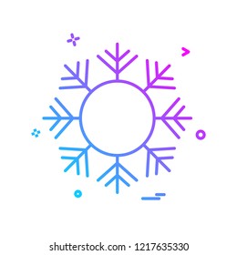 Snow flakes icon design vector