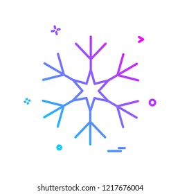 Snow flakes icon design vector