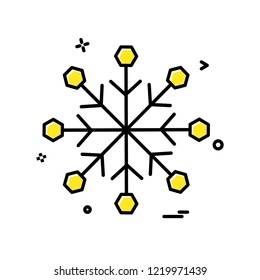 Snow flakes icon design vector