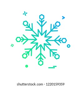Snow flakes icon design vector