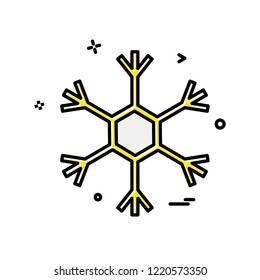 Snow flakes icon design vector