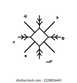 Snow flakes icon design vector