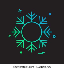 Snow flakes icon design vector