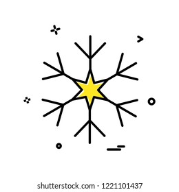 Snow flakes icon design vector