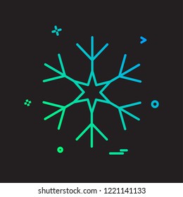 Snow flakes icon design vector