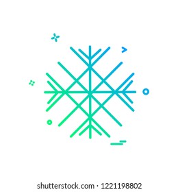 Snow flakes icon design vector