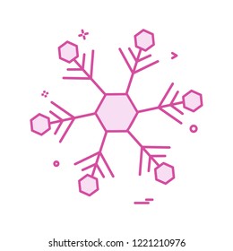 Snow flakes icon design vector