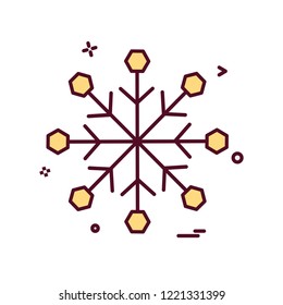 Snow flakes icon design vector