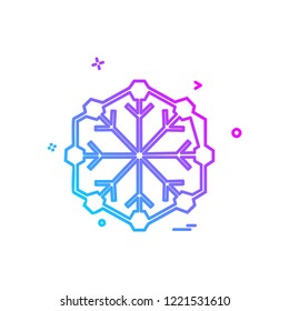 Snow flakes icon design vector