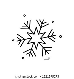 Snow flakes icon design vector