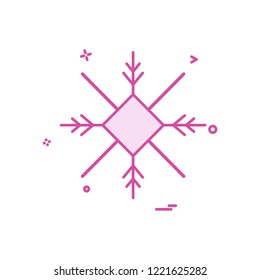 Snow flakes icon design vector