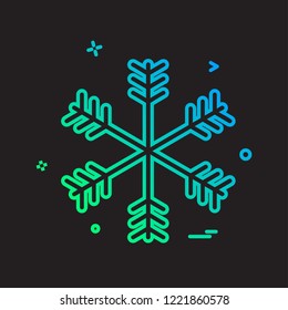 Snow flakes icon design vector
