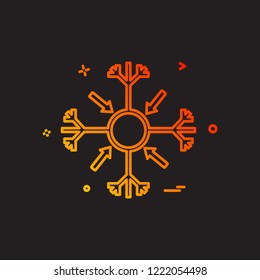 Snow flakes icon design vector