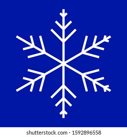 snow flakes icon isolated vector illustration