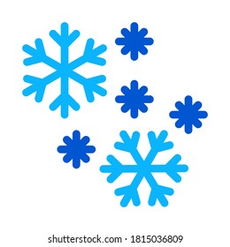 Schnee fleckt Symbol Vektor. Schnee flackert Schild. einzelne Kontursymbolgrafik