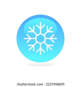 snow flakes logo illustration vector icon