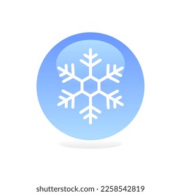 snow flakes logo illustration vector icon