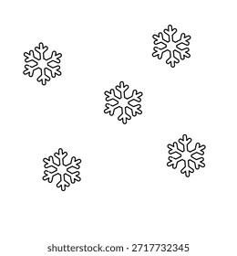 snow flakes minimalis vector graphic symbol