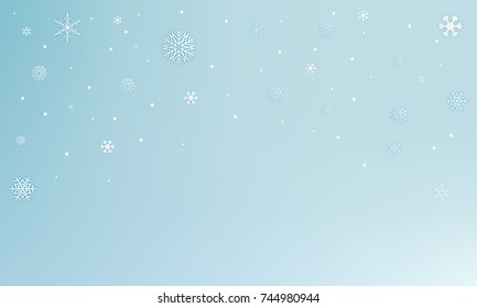 Snow flakes paper art abstract background vector illustration