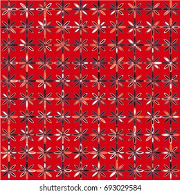 snow flakes pattern