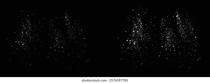 Snow flakes snowfall. Realistic vector New Year decoration snowflakes snow background