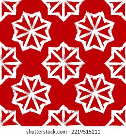 Snow flakes star abstract winter fairytale vector seamless pattern. Snowflake  vector illustration, water freezing parts, snow flakes confetti chaotic scatter. Winter nature Christmas star background.