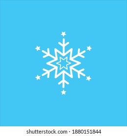 Icono de vector y logotipo de flechas de nieve