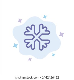Snow, Snow Flakes, Winter, Canada Blue Icon on Abstract Cloud Background