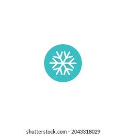 Snow Flat Icon, weather, vector graphics, on a white background, eps 10. Vector Illustration Design