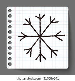 snow flower doodle