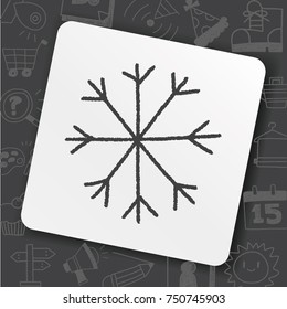 snow flower doodle