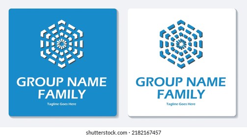 Diseño plano de vectores con logotipo sencillo para invierno con flor de nieve
