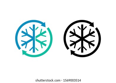 snow flowers vector for icon or logo template ready to use