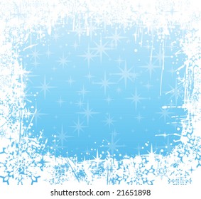 Snow frame blue